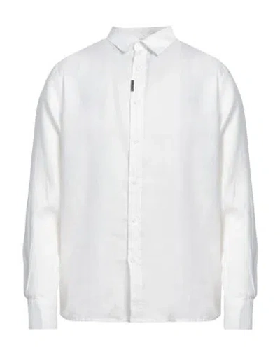 Richmond X Man Shirt Ivory Size 42 Linen In White
