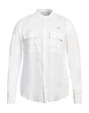 Richmond X Man Shirt White Size 44 Linen