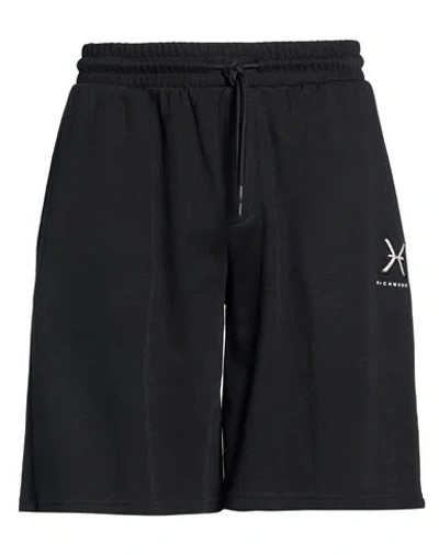 Richmond X Man Shorts & Bermuda Shorts Black Size Xl Cotton, Polyester
