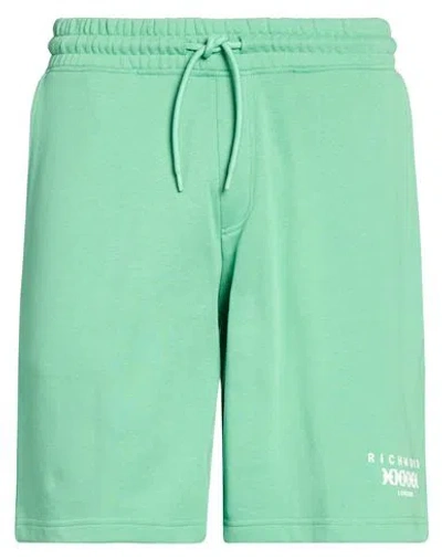 Richmond X Man Shorts & Bermuda Shorts Green Size Xxl Cotton, Polyester