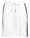 Richmond X Man Shorts & Bermuda Shorts White Size 38 Linen