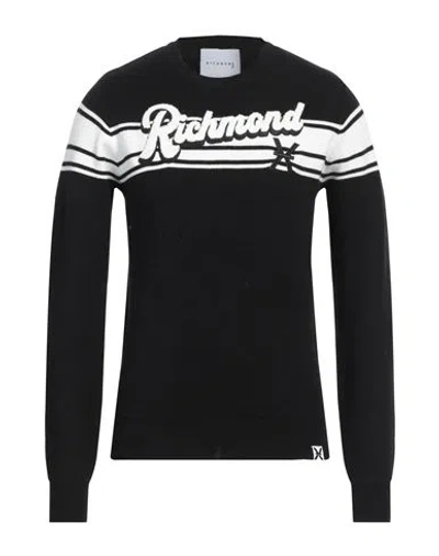 Richmond X Man Sweater Black Size Xs Polyester, Nylon, Viscose