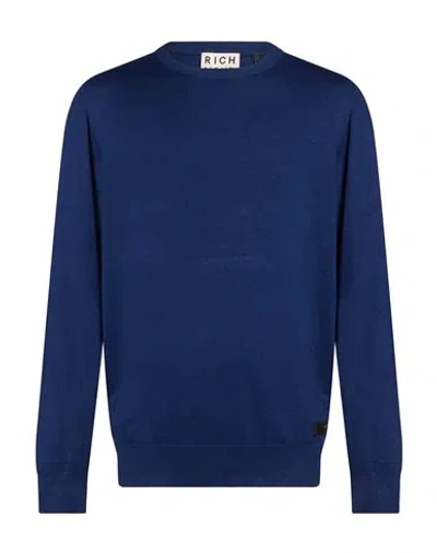Richmond X Man Sweater Blue Size Xxl Viscose, Nylon