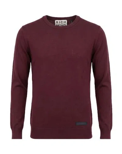 Richmond X Man Sweater Burgundy Size S Viscose, Nylon In Red