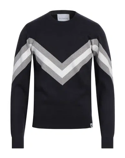 Richmond X Man Sweater Midnight Blue Size L Polyacrylic, Nylon, Viscose