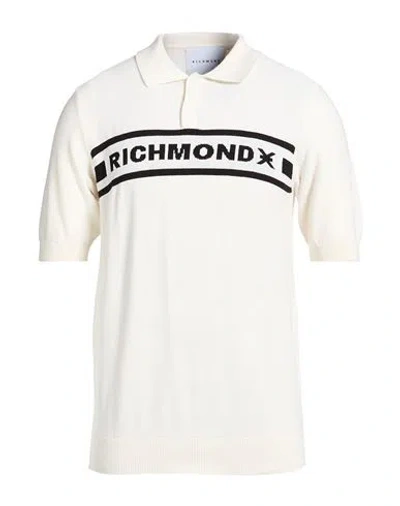Richmond X Man Sweater Off White Size L Cotton