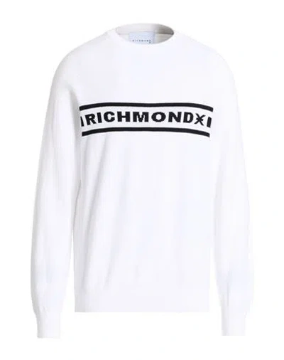 Richmond X Man Sweater White Size L Cotton