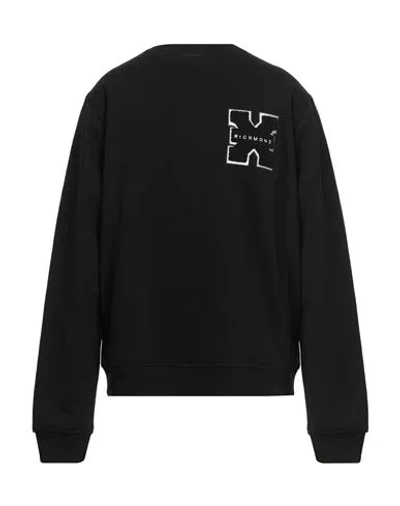 Richmond X Man Sweatshirt Black Size 3xl Cotton, Polyester