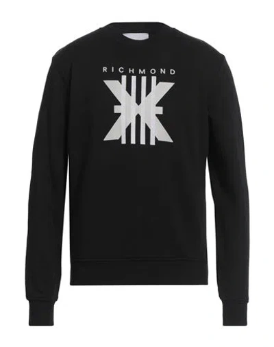 Richmond X Man Sweatshirt Black Size S Cotton, Polyester