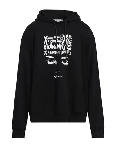 Richmond X Man Sweatshirt Black Size Xxl Cotton, Polyester