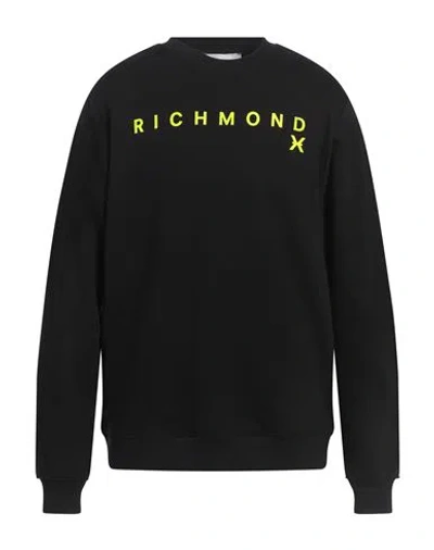Richmond X Man Sweatshirt Black Size Xxl Cotton, Polyester