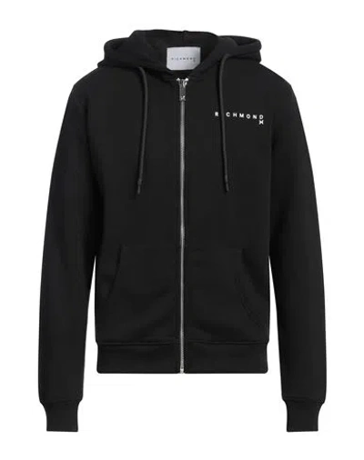RICHMOND X RICHMOND X MAN SWEATSHIRT BLACK SIZE XXL COTTON, POLYESTER