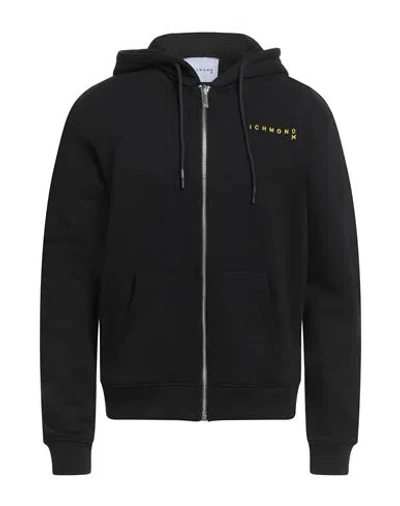 RICHMOND X RICHMOND X MAN SWEATSHIRT BLACK SIZE XXL COTTON, POLYESTER
