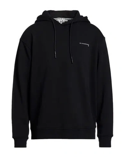 Richmond X Man Sweatshirt Black Size Xxl Cotton, Polyester In Blue