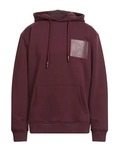 Richmond X Man Sweatshirt Burgundy Size Xl Cotton, Polyester