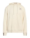 Richmond X Man Sweatshirt Cream Size 3xl Cotton, Polyester In White