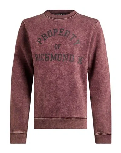 Richmond X Man Sweatshirt Garnet Size Xl Cotton, Polyester In Red