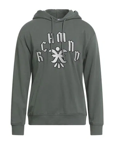 Richmond X Man Sweatshirt Military Green Size Xl Cotton, Polyester