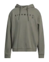 Richmond X Man Sweatshirt Military Green Size Xxl Cotton, Polyester