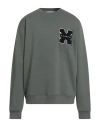 Richmond X Man Sweatshirt Military Green Size Xxl Cotton, Polyester