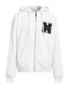 Richmond X Man Sweatshirt White Size Xxl Cotton, Polyester In White
