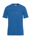 Richmond X Man T-shirt Bright Blue Size M Cotton