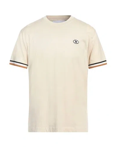 Richmond X Man T-shirt Ivory Size L Pima Cotton In White