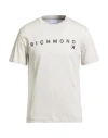 Richmond X Man T-shirt Light Grey Size S Cotton In Gray