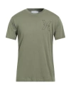 Richmond X Man T-shirt Military Green Size Xl Cotton In Green