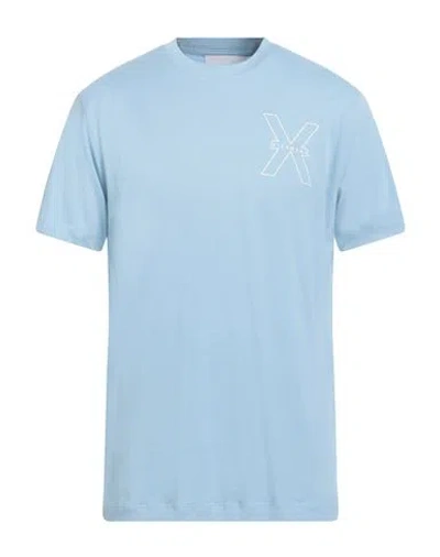 Richmond X Man T-shirt Pastel Blue Size Xl Cotton In Blue