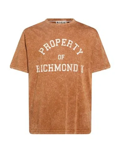 Richmond X Man T-shirt Brown Size L Cotton