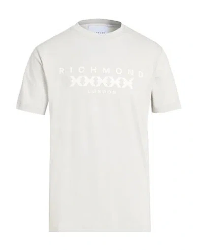 Richmond X Man T-shirt Grey Size Xxl Pima Cotton In Neutral