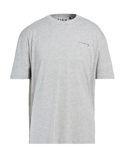 Richmond X Man T-shirt Light Grey Size Xxl Cotton, Viscose In Gray