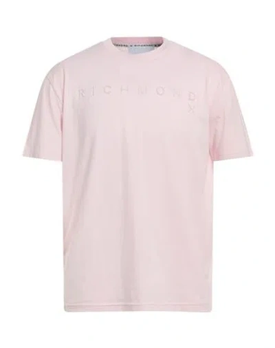 Richmond X Man T-shirt Light Pink Size Xl Cotton