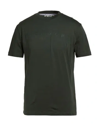 Richmond X Man T-shirt Military Green Size S Pima Cotton In Black