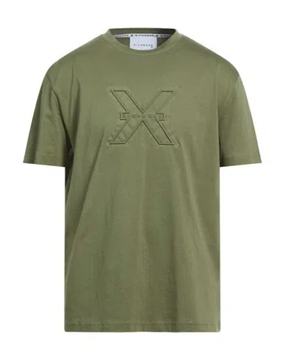 Richmond X Man T-shirt Military Green Size Xl Cotton