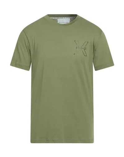 Richmond X Man T-shirt Military Green Size Xxl Cotton