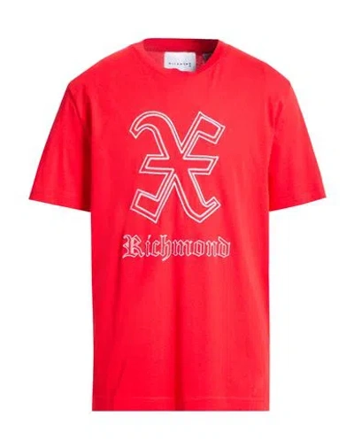 Richmond X Man T-shirt Red Size Xl Cotton