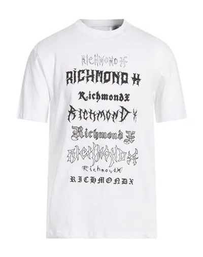 Richmond X Man T-shirt White Size L Cotton