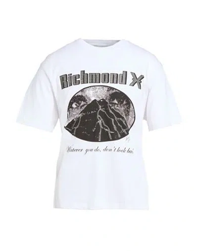 Richmond X Man T-shirt White Size L Cotton