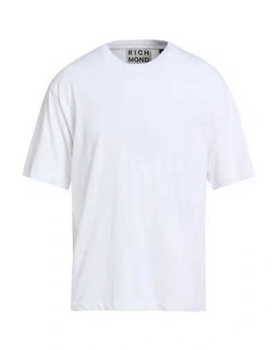 Richmond X Man T-shirt White Size L Cotton In Animal Print
