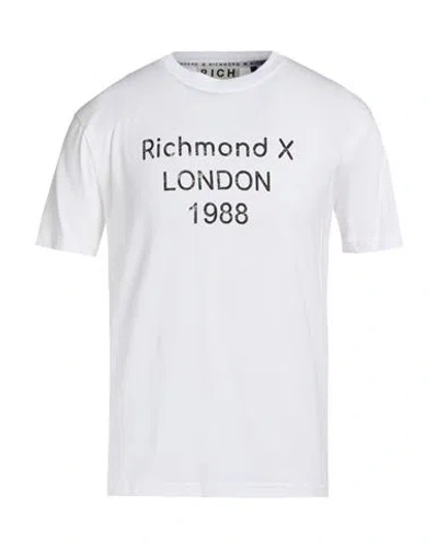 Richmond X Man T-shirt White Size S Pima Cotton