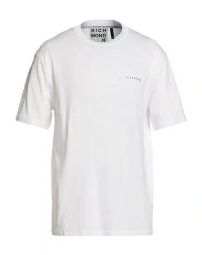 Richmond X Man T-shirt White Size Xl Cotton, Viscose