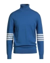 Richmond X Man Turtleneck Blue Size Xl Viscose, Polyester, Nylon