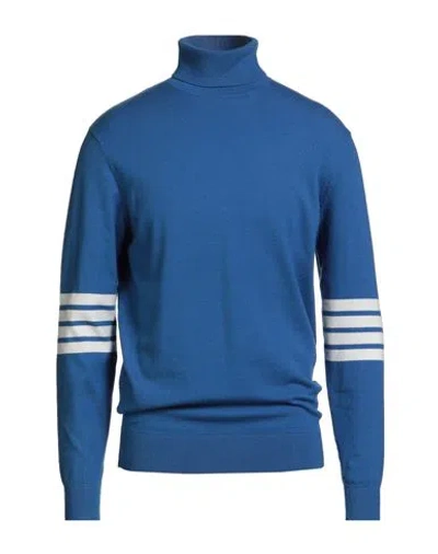 Richmond X Man Turtleneck Blue Size Xl Viscose, Polyester, Nylon