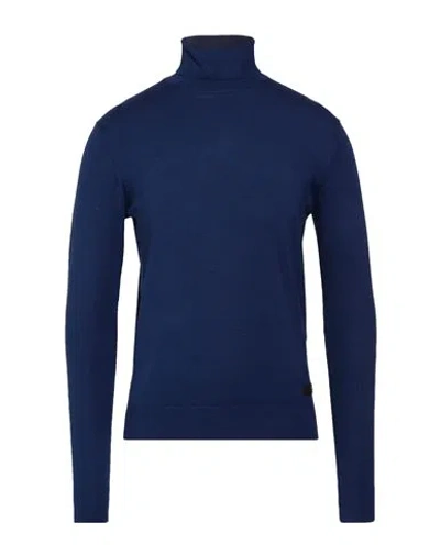 Richmond X Man Turtleneck Blue Size Xxl Viscose, Nylon