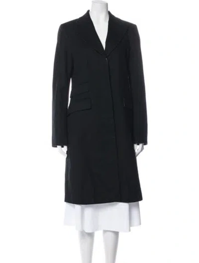Pre-owned Richmond X Virgin Wool Coat In Black