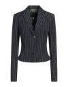 Richmond X Woman Blazer Navy Size 6 Viscose, Linen, Polyester In Navy Blue