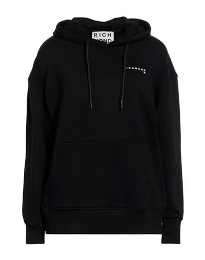 Richmond X Woman Sweatshirt Black Size L Cotton, Polyester
