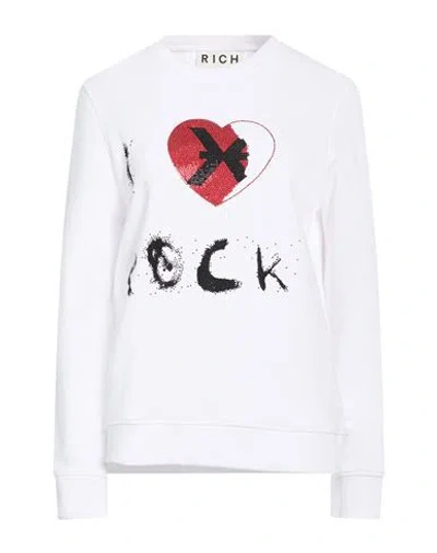 Richmond X Woman Sweatshirt White Size L Cotton